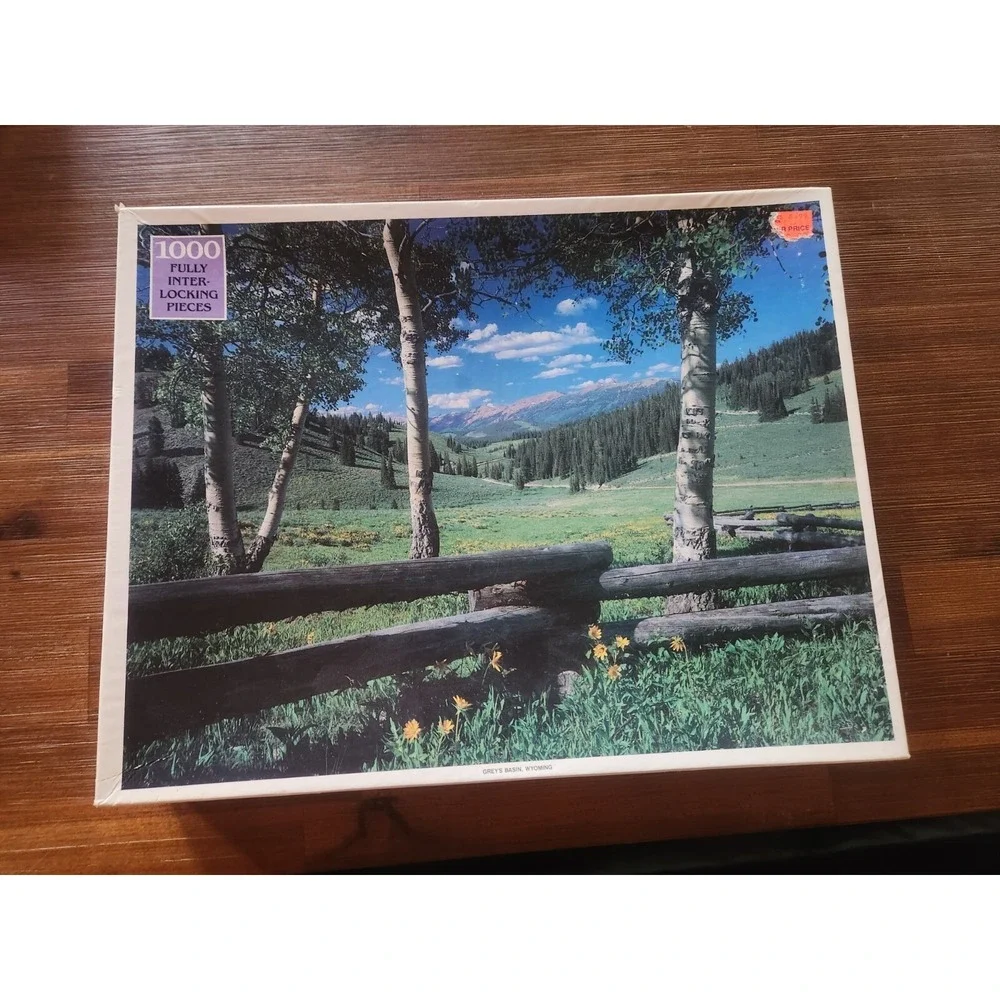 Vintage Rainbow‎ Works Jigsaw Puzzle-1000 Pieces-Gray's Basin, Wyoming - Sealed